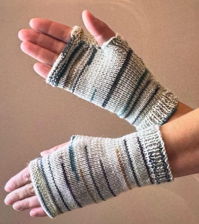 Hand-warmers ~ original sock print