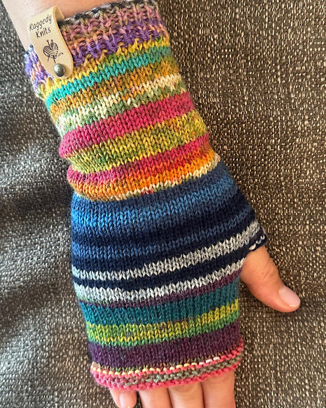 Hand-warmers ~ original sock print