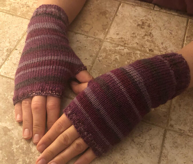 Hand-warmers ~ original sock print