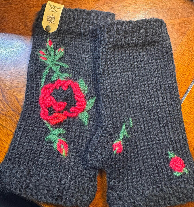 Hand-warmers ~ original sock print